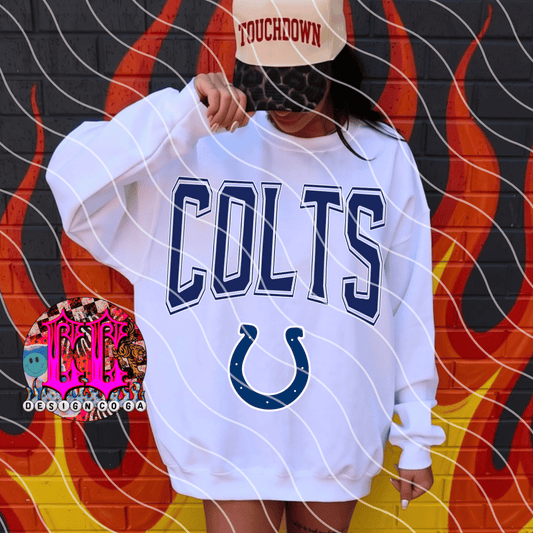 COLTS 2 RETRO FOOTBALL PNG DIGITAL DOWNLOAD