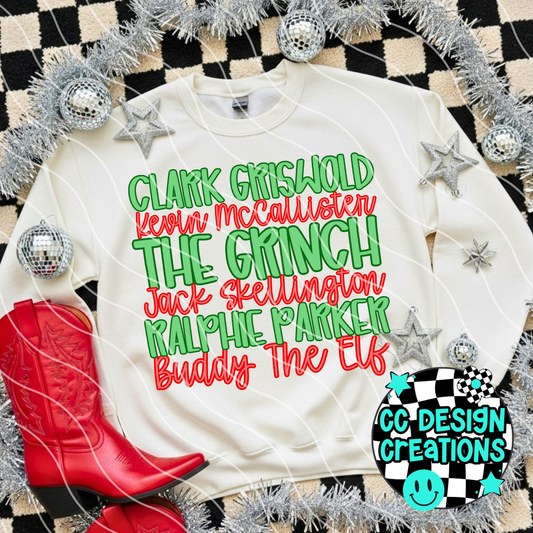 CHRISTMAS CHARACTERS  PNG DIGITAL DOWNLOAD