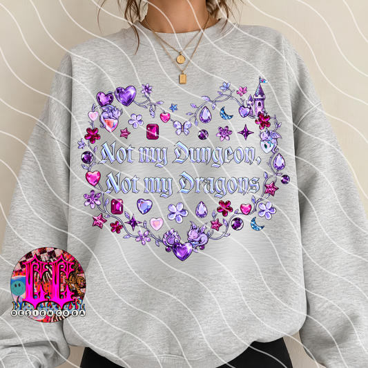 NOT MY DRAGONS PNG DIGITAL DOWNLOAD