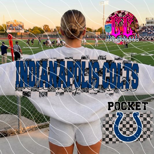 COLTS CHECKERED FOOTBALL PNG DIGITAL DOWNLOAD (Copy)