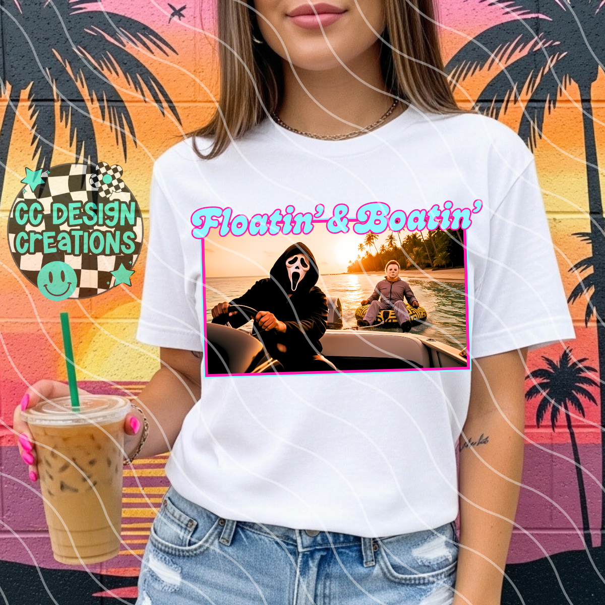 Floatin and Boatin Horror PNG Digital Download