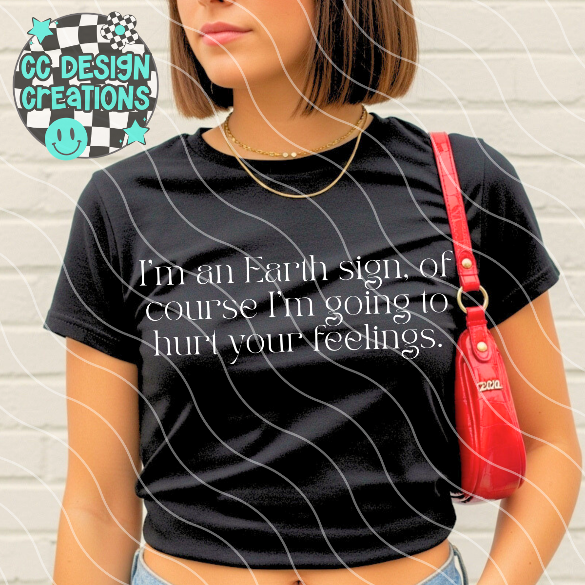 Earth Sign PNG Digital Download (Black + White Included)