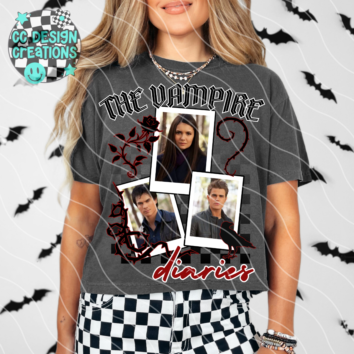 Vampire Diaries Polaroids PNG Digital Download