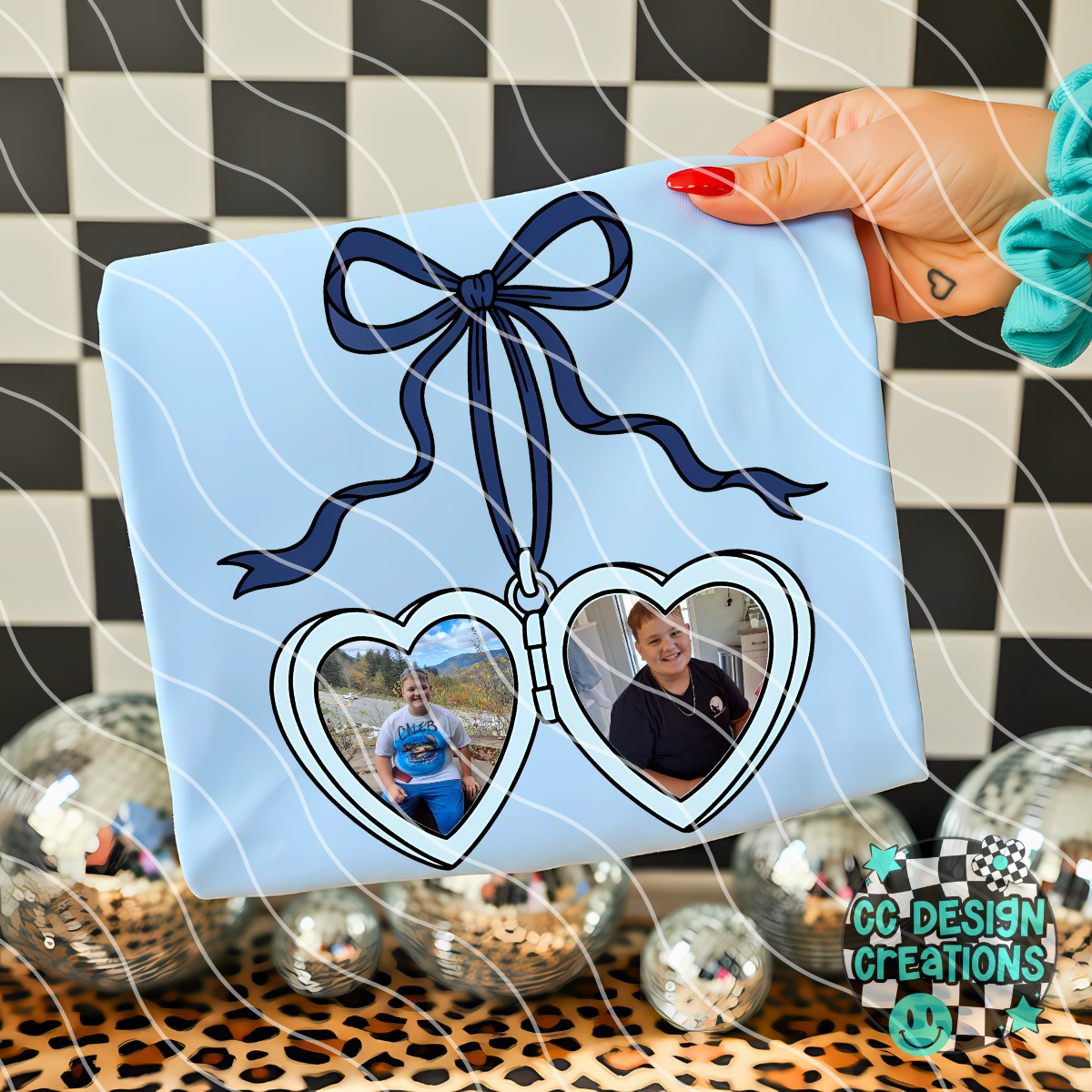 CUSTOM Heart Locket Boys PNG Digital Download