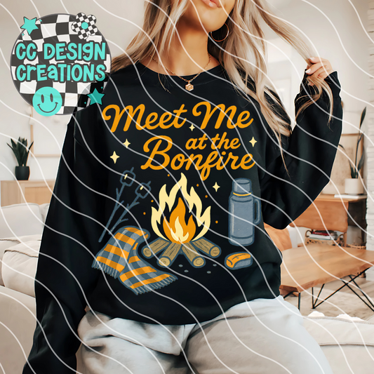 Meet Me At The Bonfire PNG Digital Download