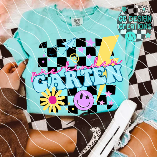 Retro BTS Pre Kindergarten PNG Digital Download