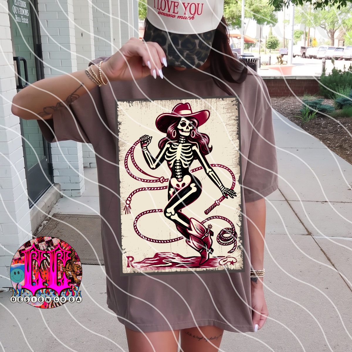 COWGIRL SKELLIE PNG DIGITAL DOWNLOAD