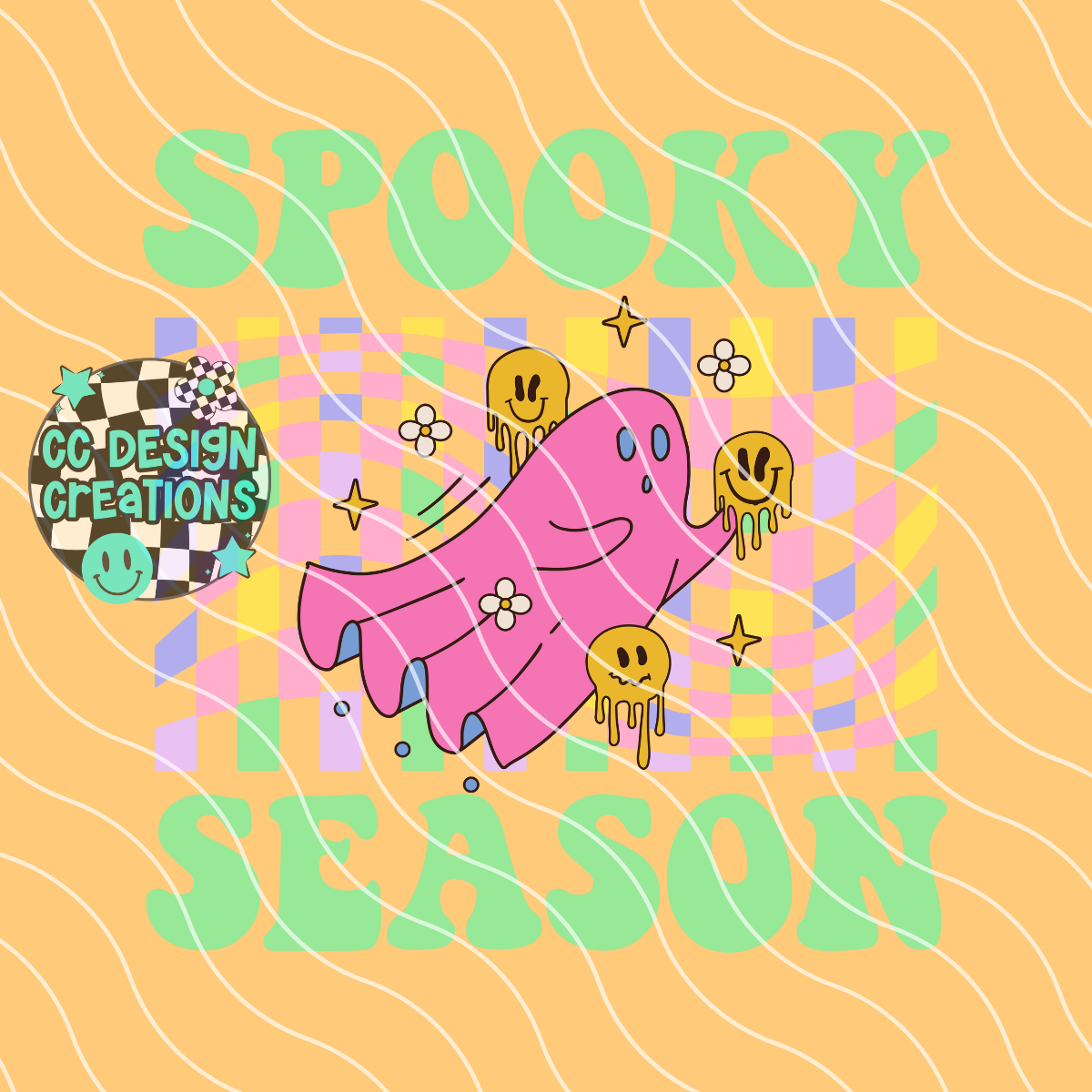 Retro Spooky Season PNG Digital Download