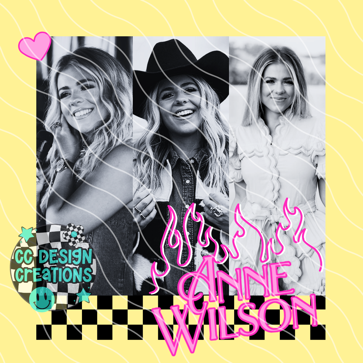 Anne Neon Summer Music PNG Digital Download