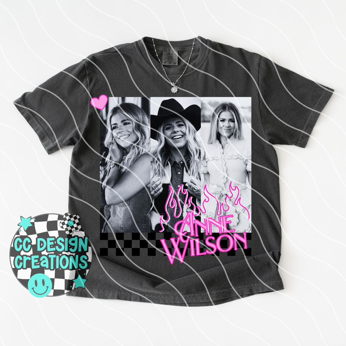 Anne Neon Summer Music PNG Digital Download