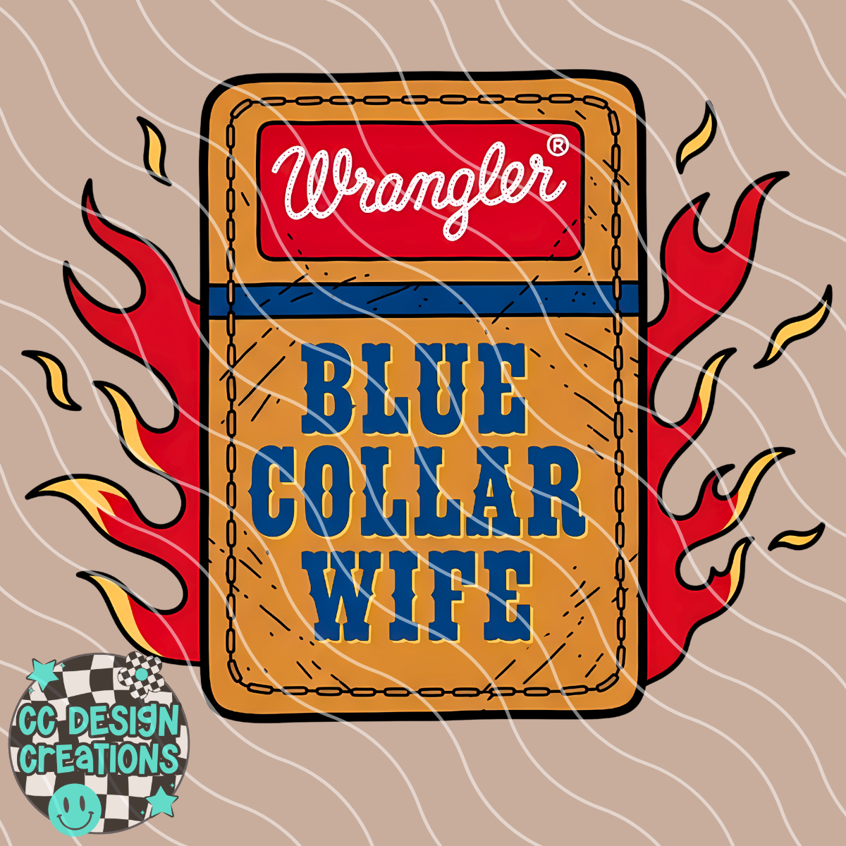Blue Collar Wife PNG Digital Download