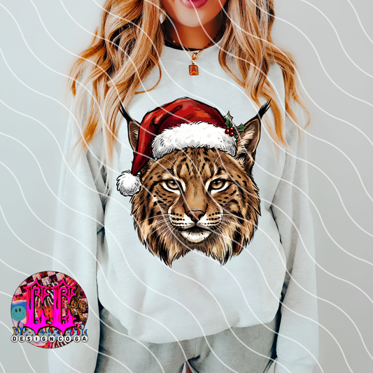 BOBCATS CHRISTMAS SKETCH MASCOT PNG DIGITAL DOWNLOAD