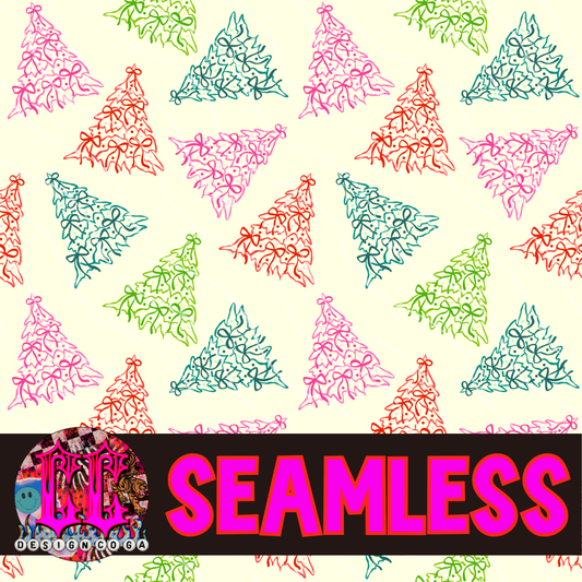 BOW TREES SEAMLESS PNG DIGITAL DOWNLOAD