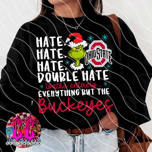 BUCK DOUBLE HATE FOOTBALL PNG DIGITAL DOWNLOAD