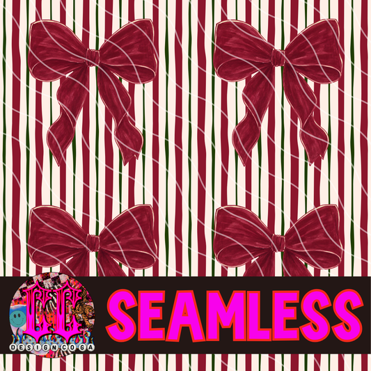 BURGUNDY BOWS SEAMLESS PNG DIGITAL DOWNLOAD