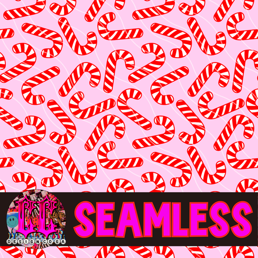CANDY CANES SEAMLESS PNG DIGITAL DOWNLOAD