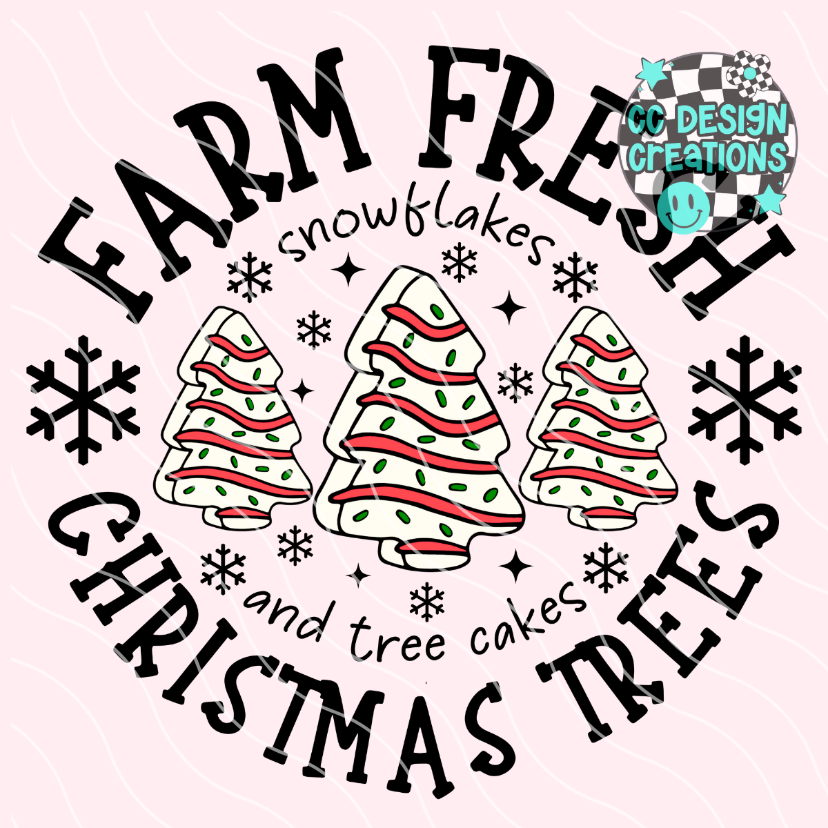 Farm Fresh Christmas Trees PNG Digital Download