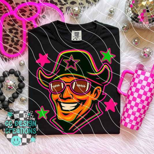 Commodore Neon Mascot PNG Digital Download