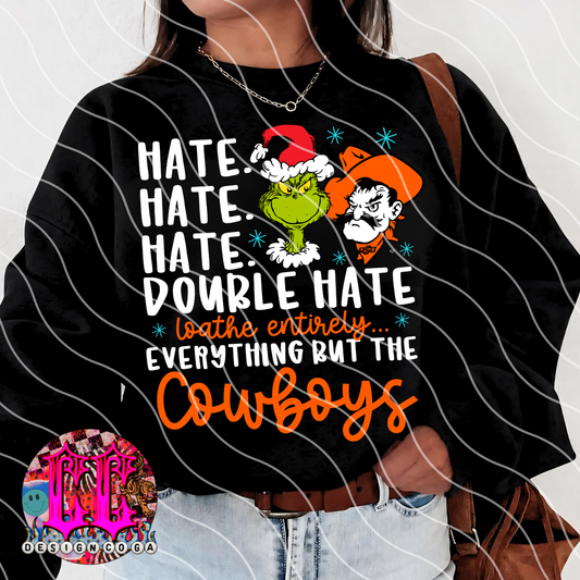 OS COWBY DOUBLE HATE FOOTBALL PNG DIGITAL DOWNLOAD