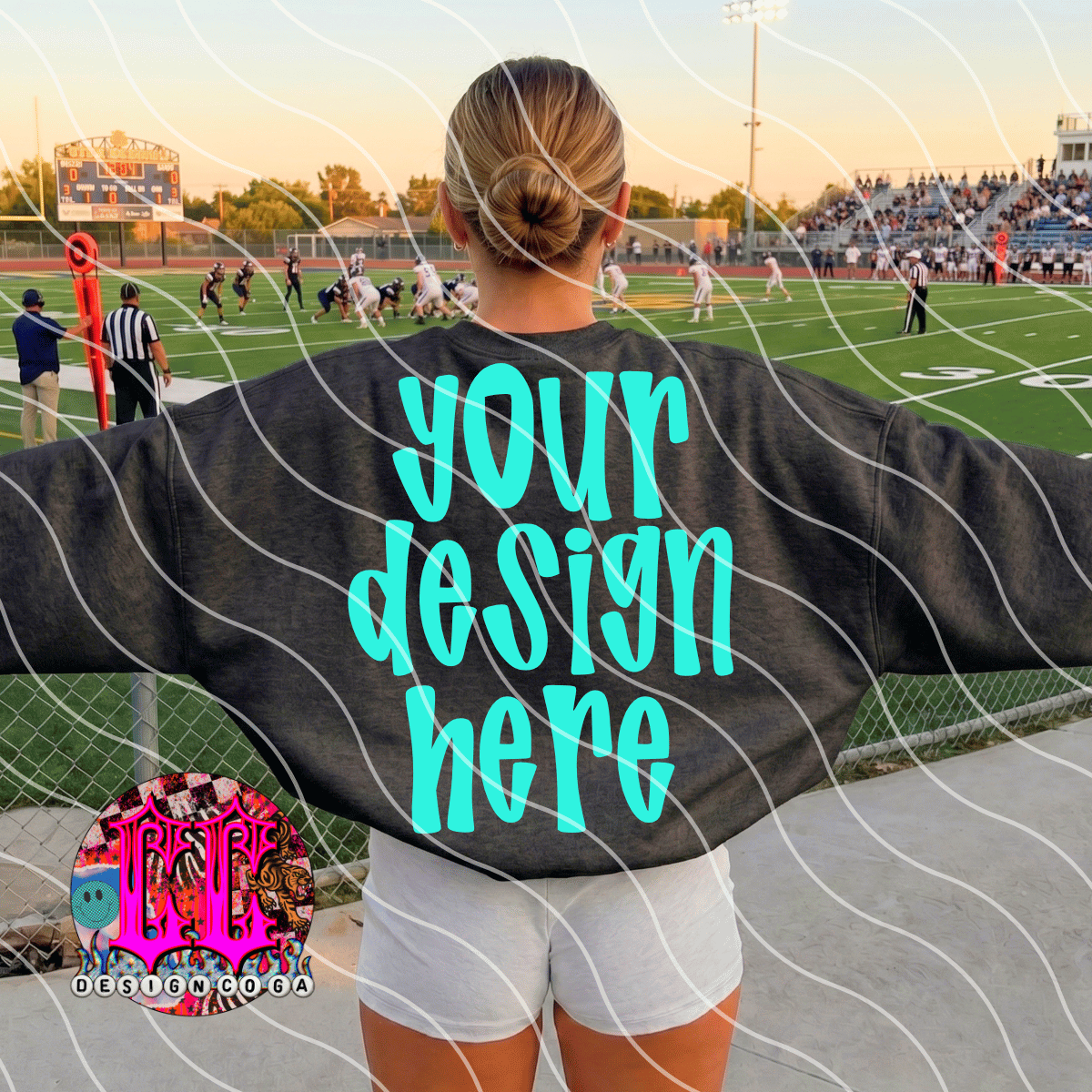 DARK GRAY SWEATSHIRT BACK MOCK