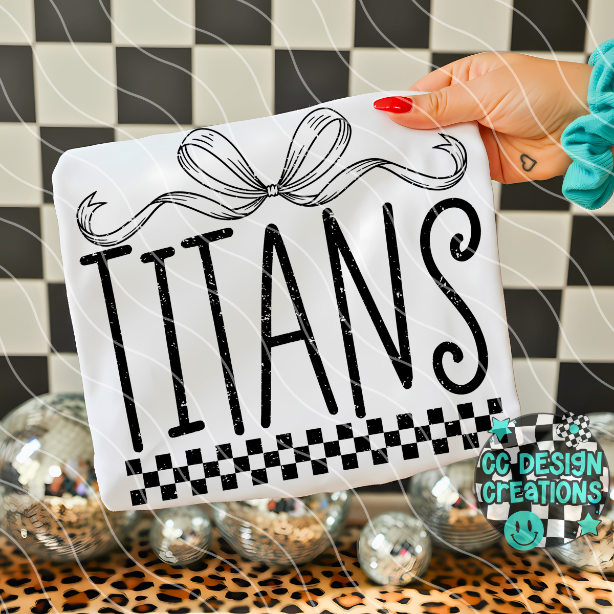 Titans Distressed Mascot PNG Digital Download