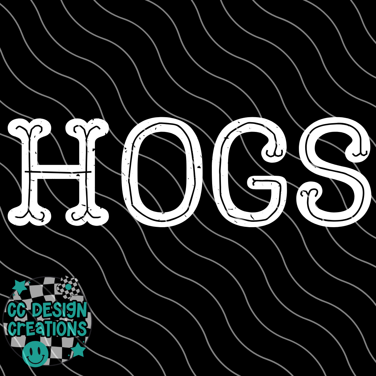 Hogs Western PNG Digital Download