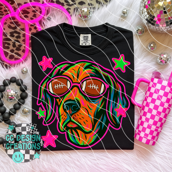 Hound Dog Neon Mascot PNG Digital Download – CC DESIGN CO GA