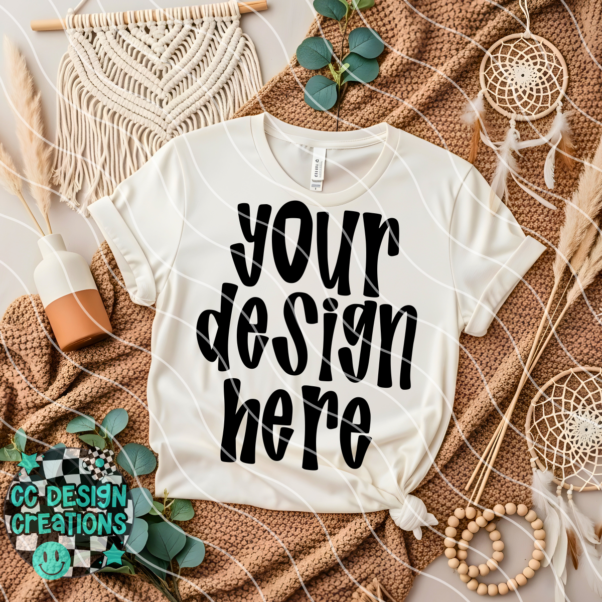 Ivory Tee Boho Mock