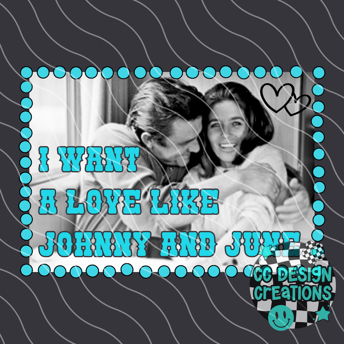 Johnny and June PNG Digital Download
