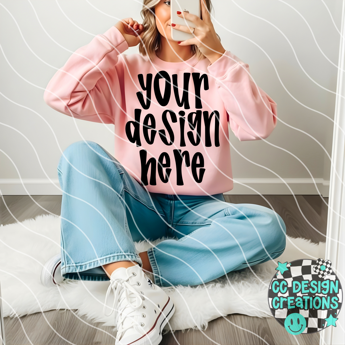 Light Pink Casual Mock
