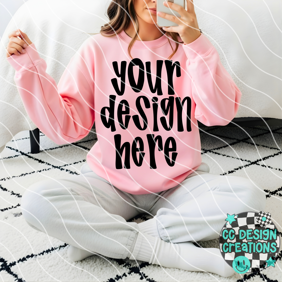 Light Pink Sweats Mock