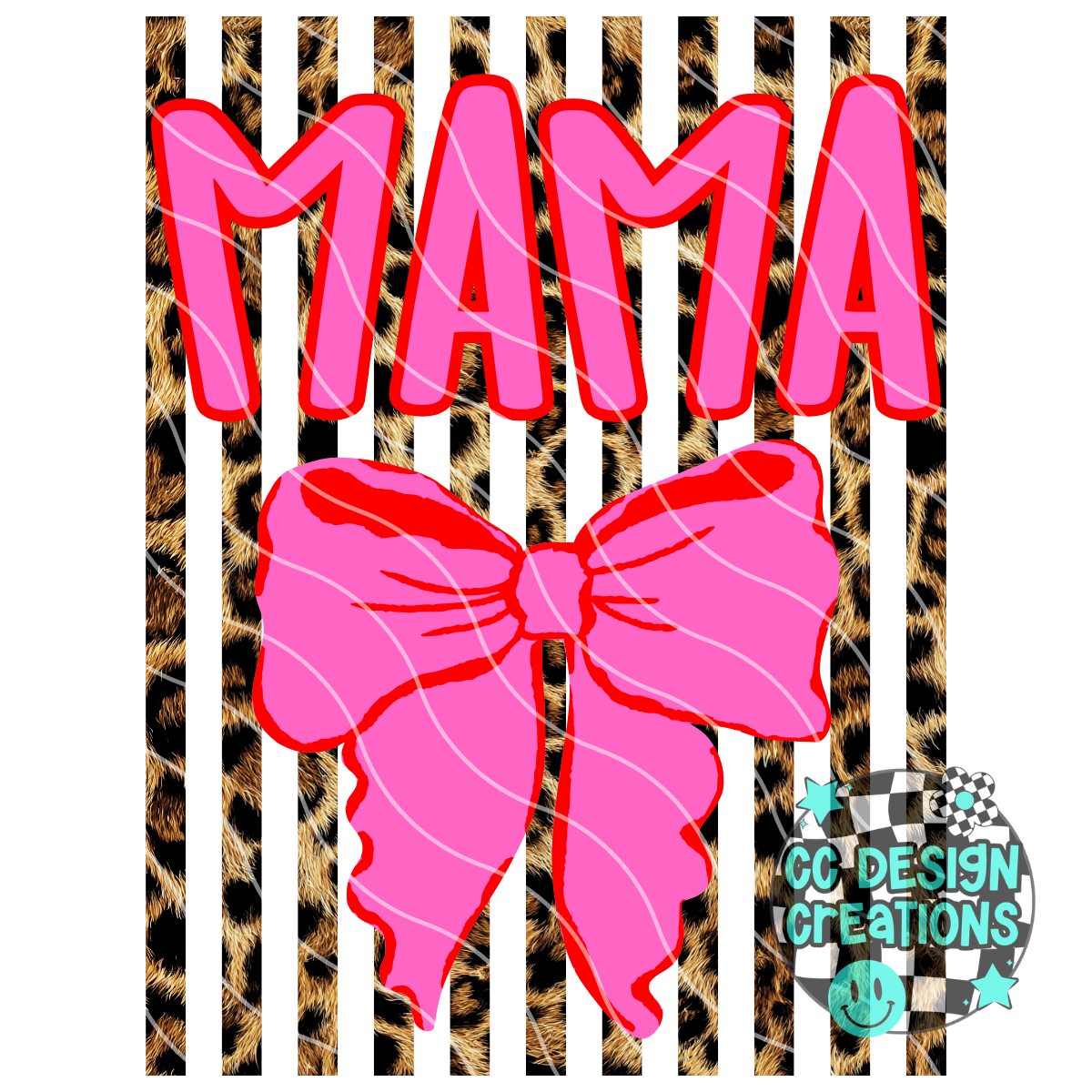 Mama Leopard Coquette Mothers Day PNG Digital Download
