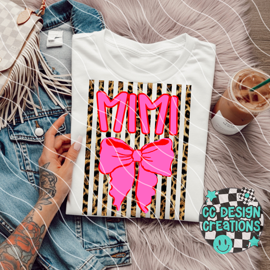 Mimi Leopard Coquette Mothers Day PNG Digital Download