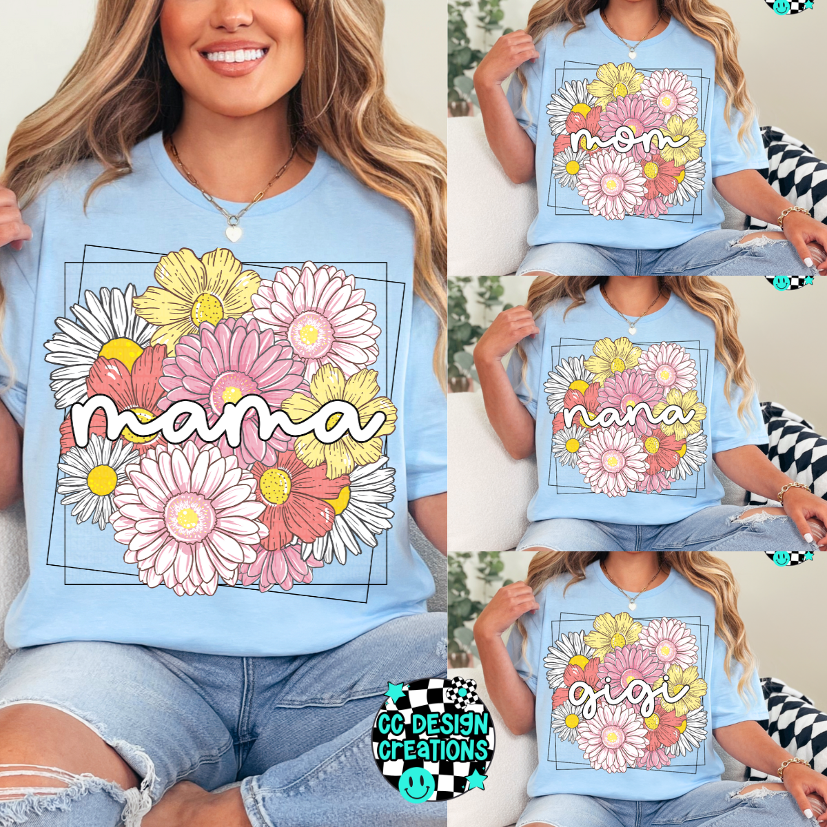 Floral Mothers Day Mama PNG Bundle Digital Download (10 Designs)