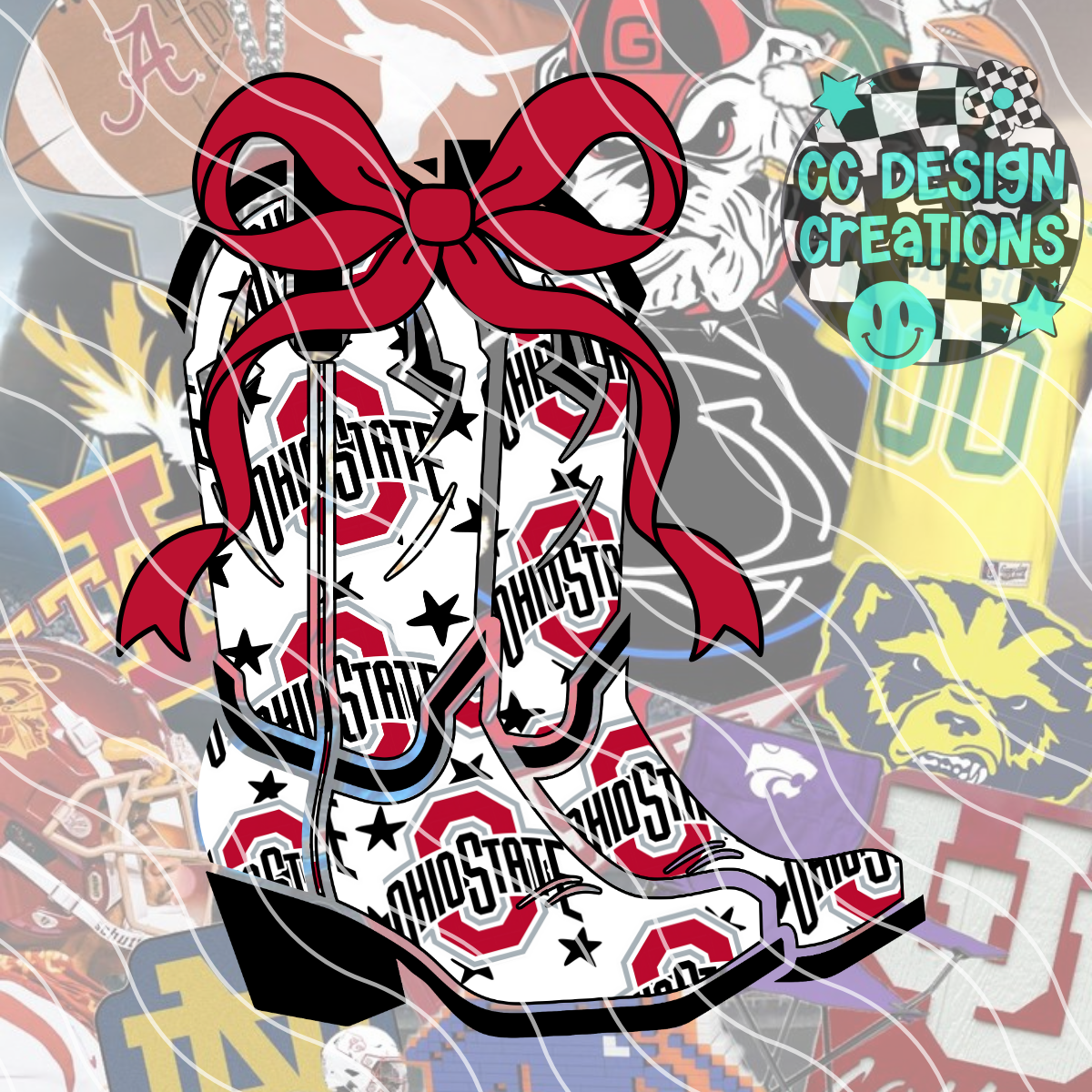 Buckeyes Cowgirl PNG Digital Download