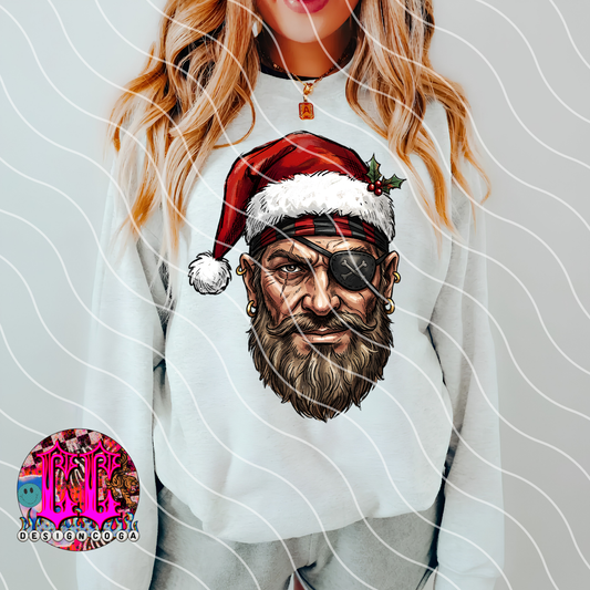 PIRATES CHRISTMAS SKETCH MASCOT PNG DIGITAL DOWNLOAD