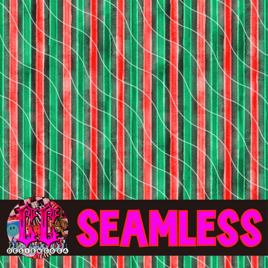 RED AND GREEN STRIPES SEAMLESS PNG DIGITAL DOWNLOAD