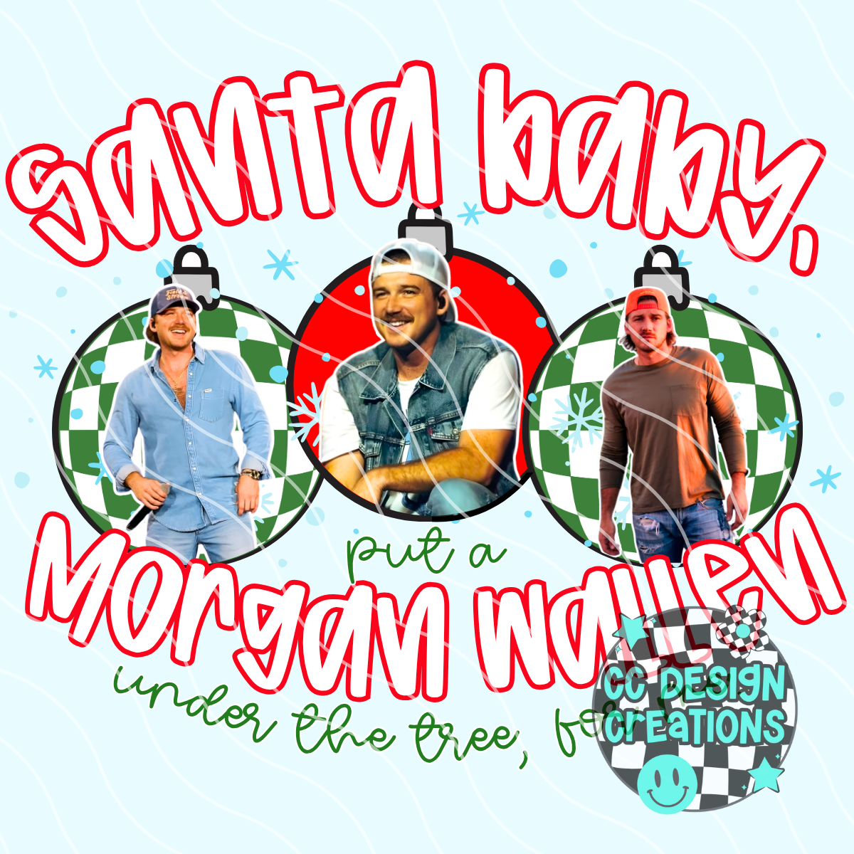 Santa Baby Wallen PNG Digital Download