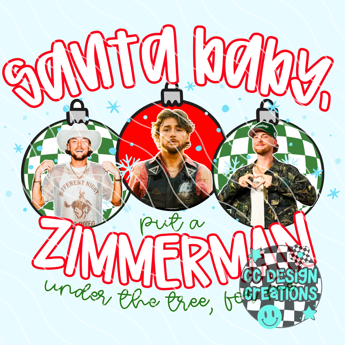 Santa Baby Zimmerman PNG Digital Download