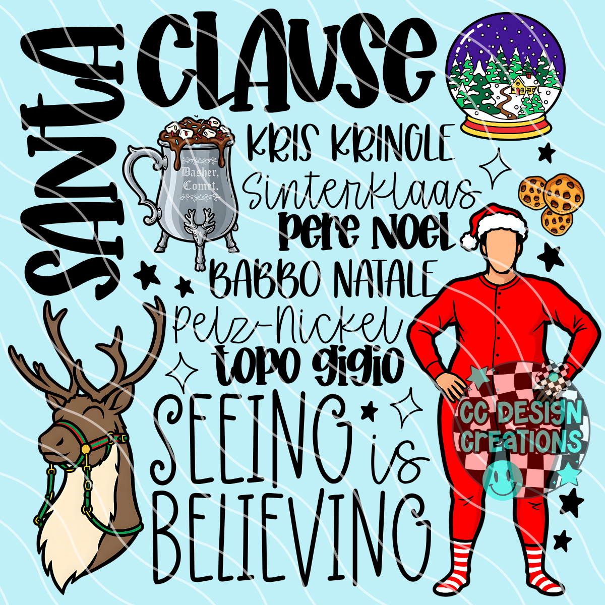 Santa Clause PNG Digital Download