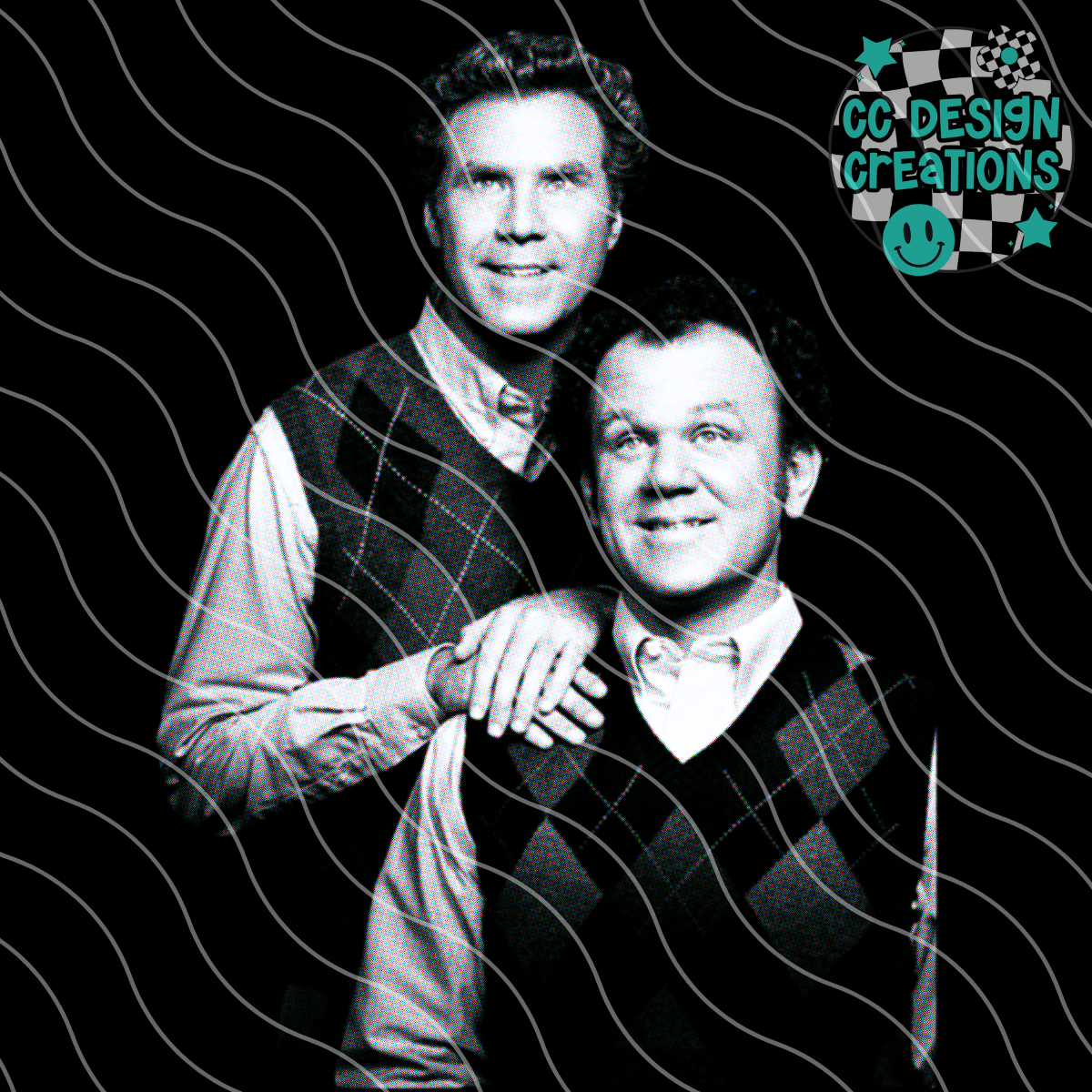 Step Brothers Halftone PNG Digital Download