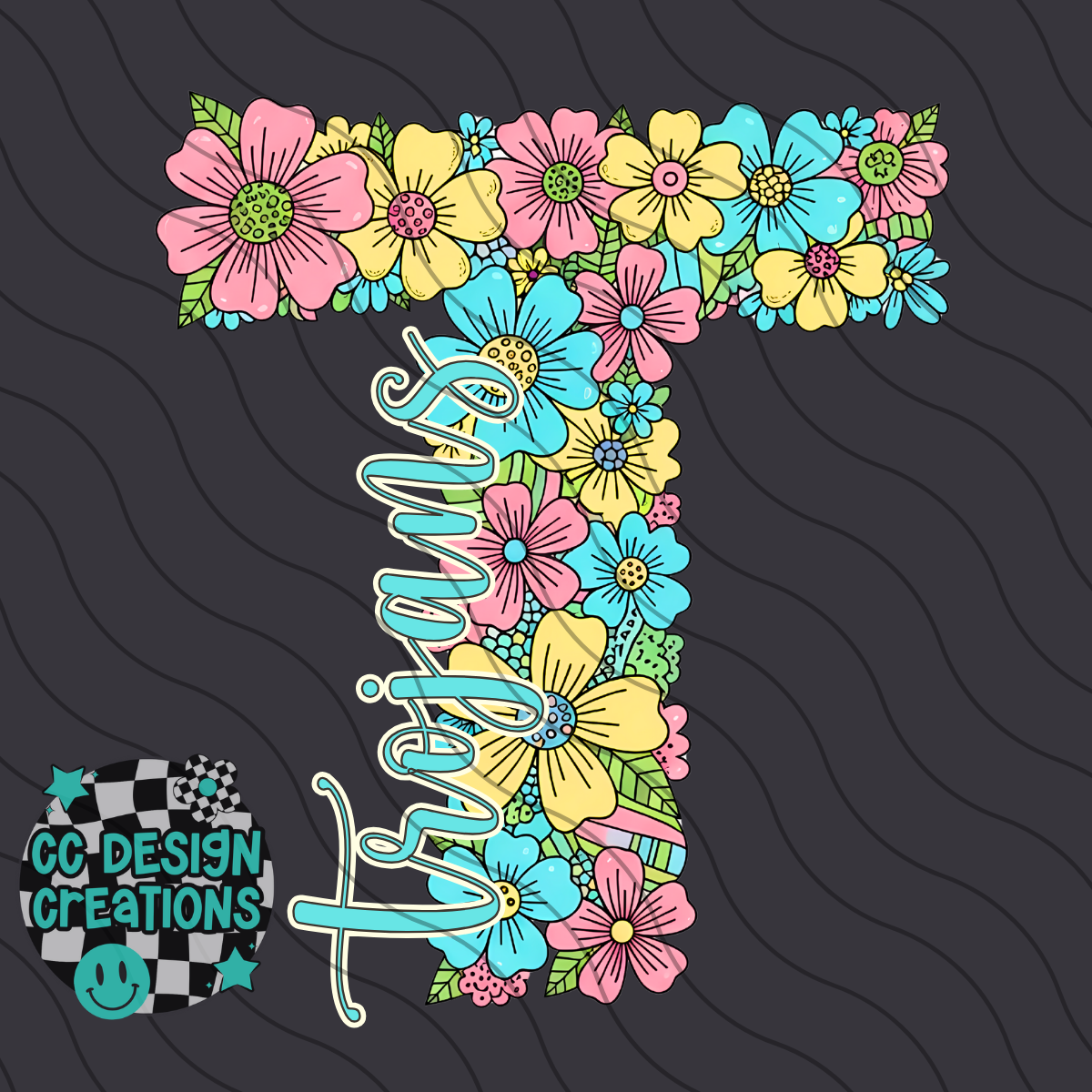Trojans Floral Mascot PNG Digital Download