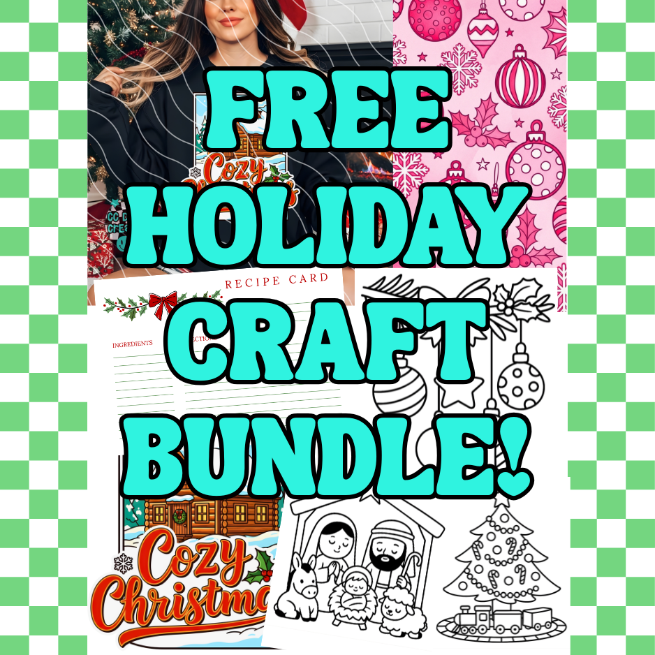 FREE Holiday Craft Bundle PNG Digital Download