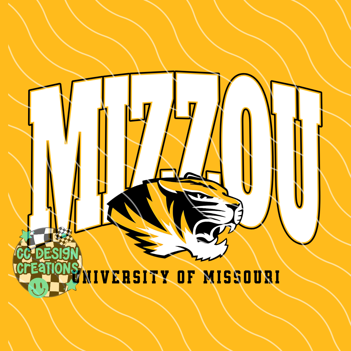 Mizzou Varsity Football PNG Digital Download (2 Files/Distressed Included)