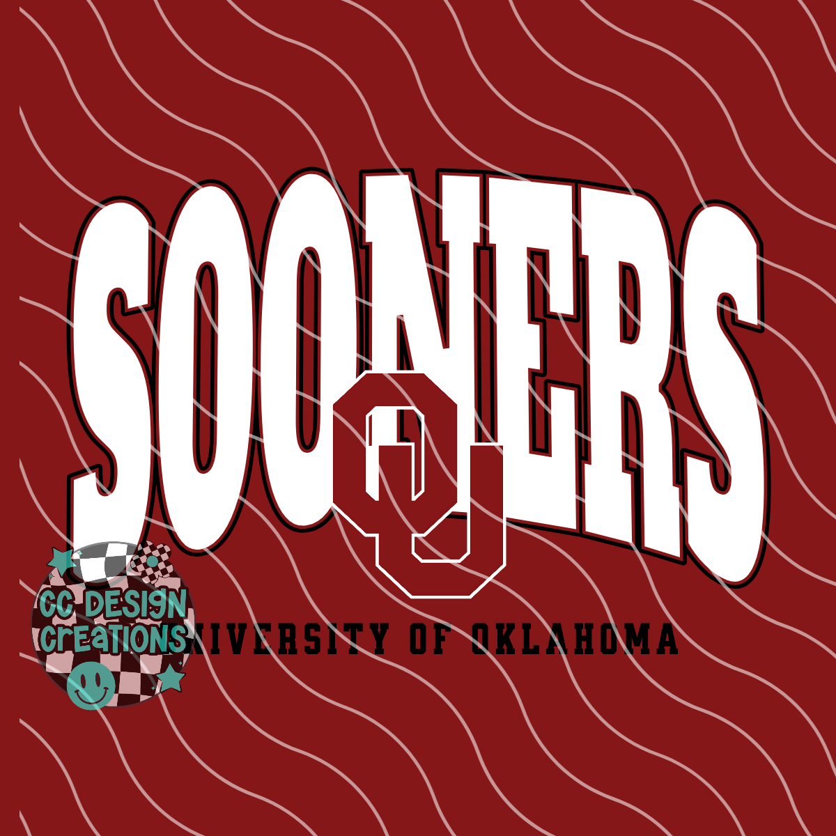 Sooners Varsity Football PNG Digital Download (2 Files/Distressed Included)
