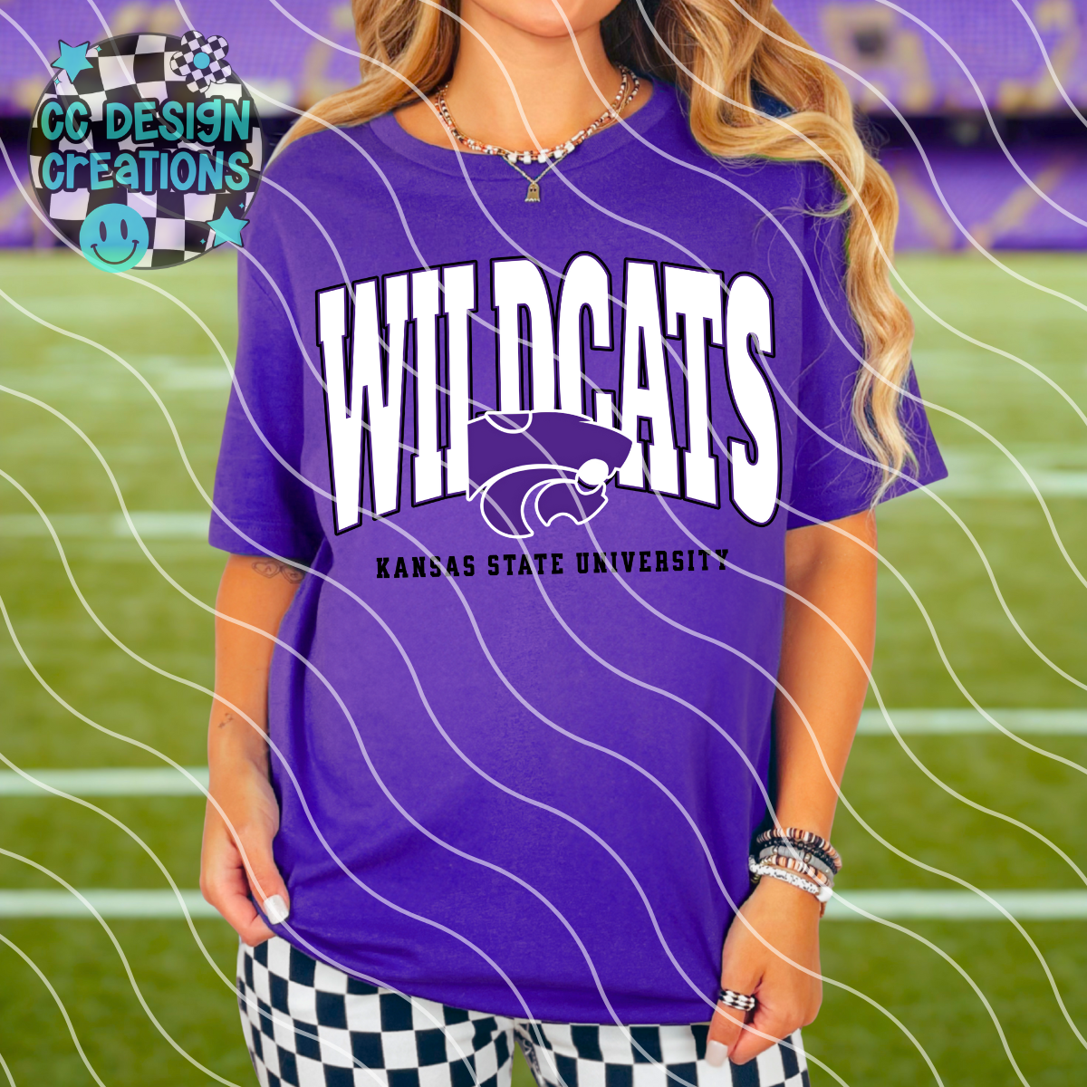 KS Wildcats Varsity Football PNG Digital Download (2 Files/Distressed Included)