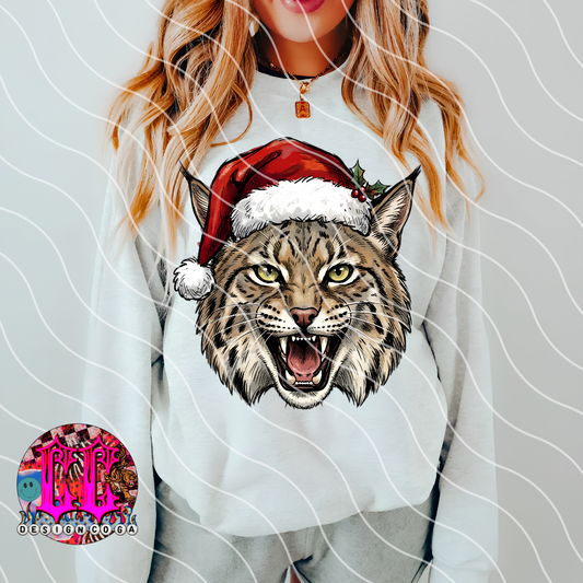 WILDCATS CHRISTMAS SKETCH MASCOT PNG DIGITAL DOWNLOAD